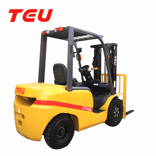 China Teu Automatischer hydraulischer 3-Tonnen-Dieselstapler